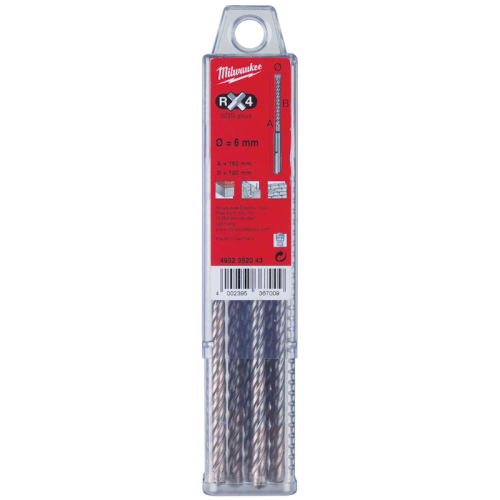 Cumpara Burghiu SDS-plus MX4, Ø6x100x165mm-10buc, 4932352043 Burghiu SDS-plus MX4, Ø6x100x165mm-10buc, 4932352043