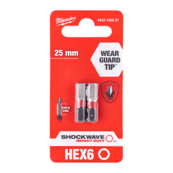 Cumpara Bit de impact, Shockwave Impact Duty™, Hex6mmx25mm - 2buc, 4932430897 Bit de impact, Shockwave Impact Duty™, Hex6mmx25mm - 2buc, 4932430897